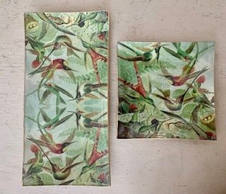 Detalle de textura de decoupage